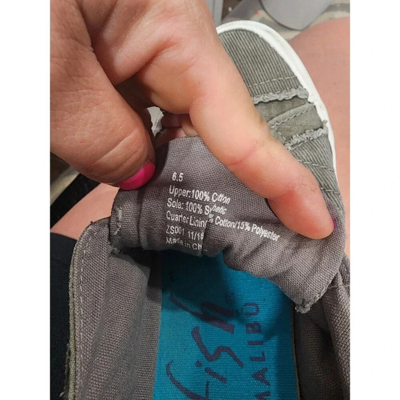 BLOWFISH MALIBU Gray Casual Active Shoes Womens Size 6.5M - Picture 9 of 10